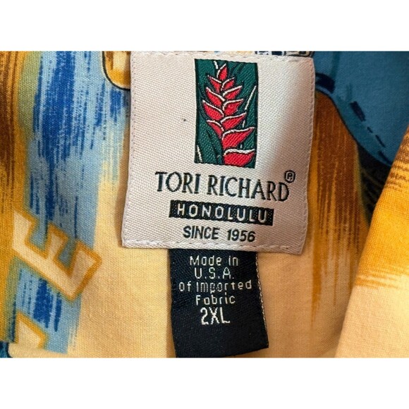 Tori Richard Men's Honolulu Cabo Wabo Tequila Shirt 2XL Baja Ole Palm Trees - Picture 4 of 4